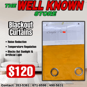 Blackout curtains Single panel Orange