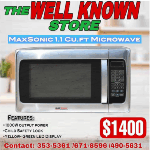 Maxsonic1.1Cuft microwave