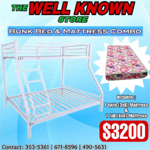 Bunk Bed & Mattress Combo