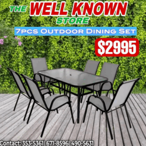 7pcs Patio Dining set