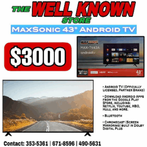 MaxSonic 43" Tv