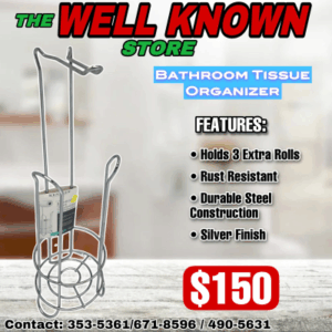 Toilet paper rack chrome