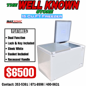Maxsonic 15CuFt Chest Freezer (White)