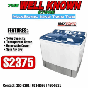 MaxSonic 14kg Twin Tub