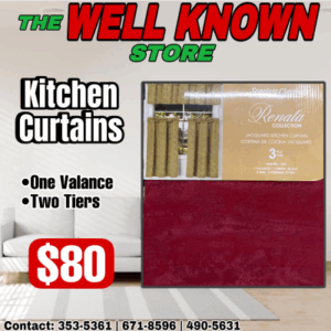 Kitchen Curtains Renata Burgundy SC