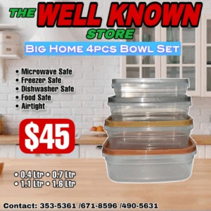 BIG HOME 4 PCS rectangular bowl set