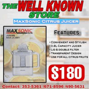 MaxSonic citrus juicer
