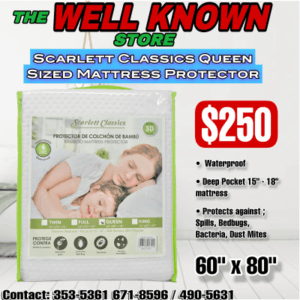 Scarlett Classics Mattress Protector- Queen