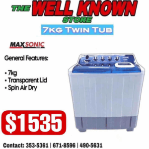 MaxSonic 7kg Twin Tub