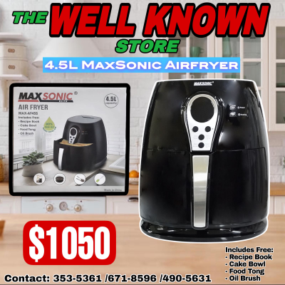 MaxSonic 4.5 Ltr AirFryer