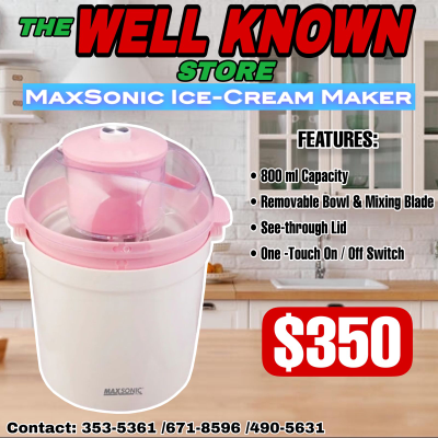 Maxsonic Ice-cream Maker