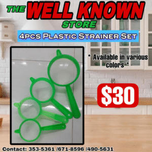 4pcs Plastic Strainer Set