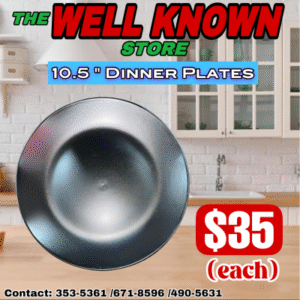 Black Stoneware Plates
