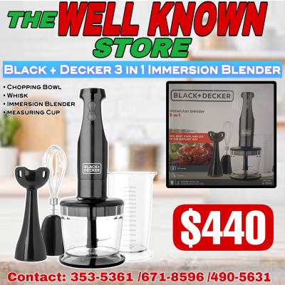 Black and Decker 3 in 1 Hand Blender