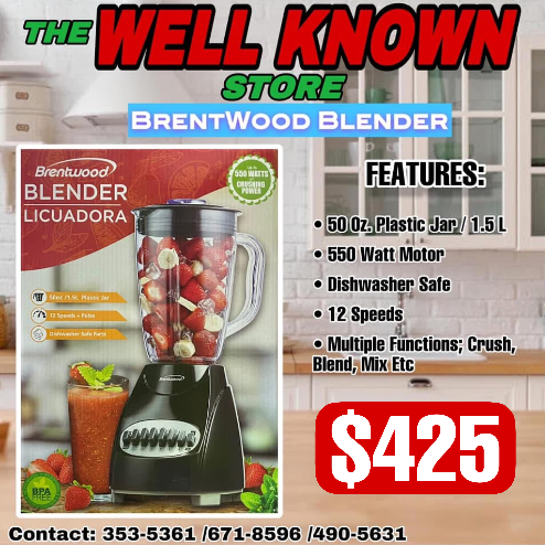 Brentwood Plastic Jar Blender
