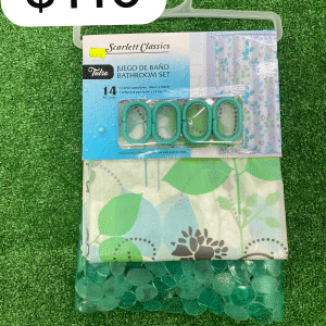 Shower curtain with suction mat