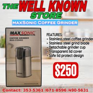 MaxSonic Coffee Grinder
