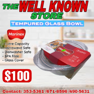 Marinex glass bowl w. Cover 2.3 ltr