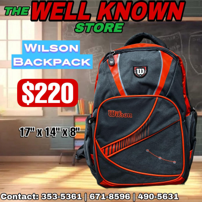 Wilson bookbag