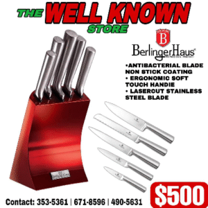 Berlinger Haus candy red 6pc knife set