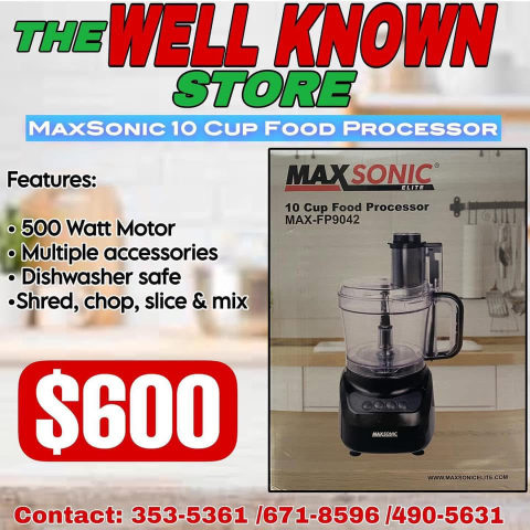 MaxSonic Food processor