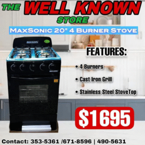 MaxSonic 4 Burner (20') stove MAX-MS20BK