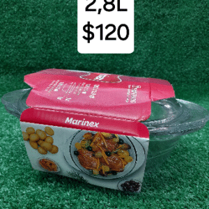 Marinex glass bowl w. Cover 2.8 ltr