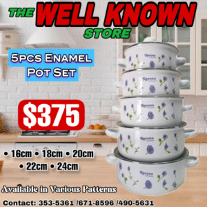 5pc enamel pot set