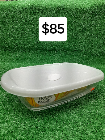 Sempre Nadir Rectangular glass bowl w.cover