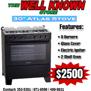 Atlas 30" stove