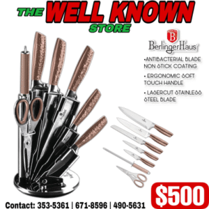 Berlinger Haus gold 8pc knife set