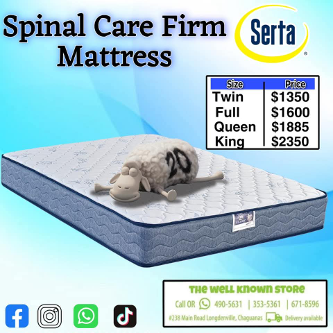 2241 T- Serta Spinal Care Firm Twin Size Mattress 9″