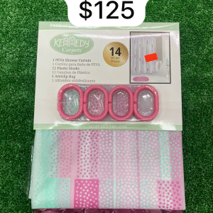 Pink Kennedy Shower Curtain Set