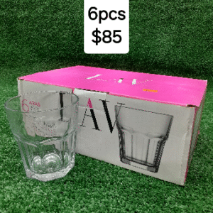 L A W glass set