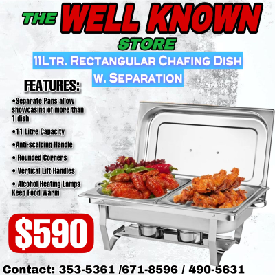 Chafing dish 11L , 2 division