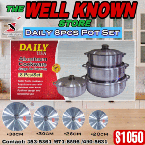 Daily 8pcs Pot Set( Aluminum Cover)