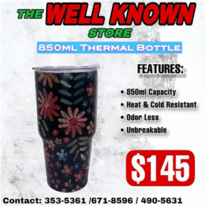 Insulated Thermal Bottle Patterned