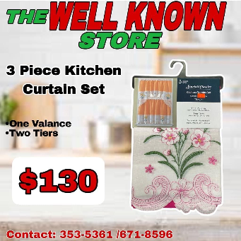 Kitchen Curtains Tracey Floral Pink SC
