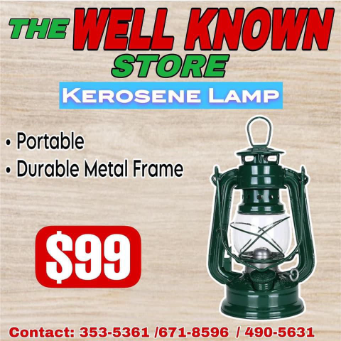Hurricane kerosene lamp