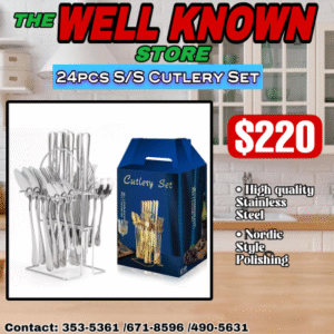 Stainless steel cutlery set