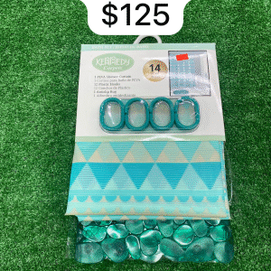 Green Kennedy Shower Curtain Set