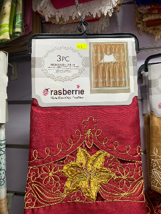 kitchen Curtains Rasberrie