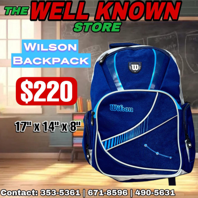 Wilson bookbag