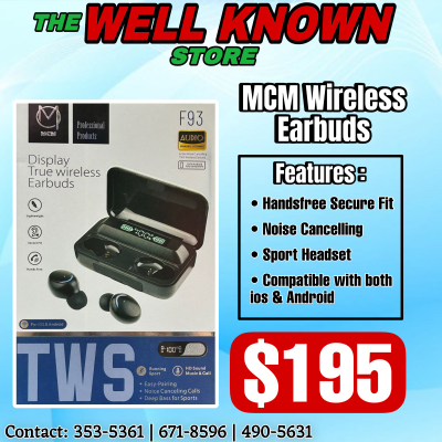 MCM F93 Wireless Earbuds