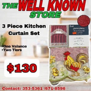 Kitchen Curtains Rooster Red SC