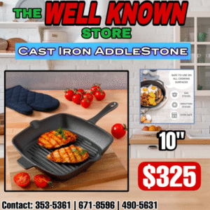 General Store Cast Iron Grill Pan 10"