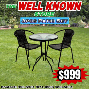 3pcs Patio Set(black)
