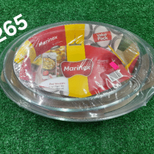 Marinex oval 3pcs set glass bowl