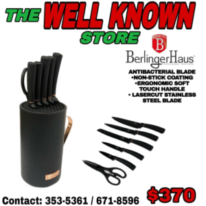 Berlinger Haus black cup 7pc knife set