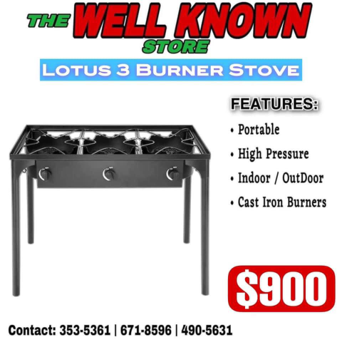Lotus 3 burner stove